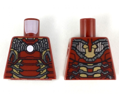 Torso Armor with White Circle and Gold and Silver Plates (Iron Man MK 43) Pattern