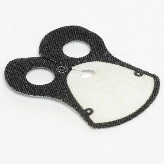 Minifigure, Body Wear Armor Pauldron Cloth with Black Neck and 2 Black Circles Pattern, Thick Border