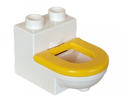 Duplo, Furniture Toilet with Yellow Duplo Furniture Toilet Seat (4911 / 4912)