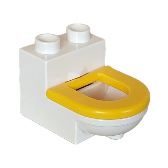 Duplo, Furniture Toilet with Yellow Duplo Furniture Toilet Seat (4911 / 4912)