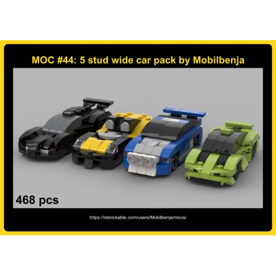 Car pack #9 (5 stud wide)