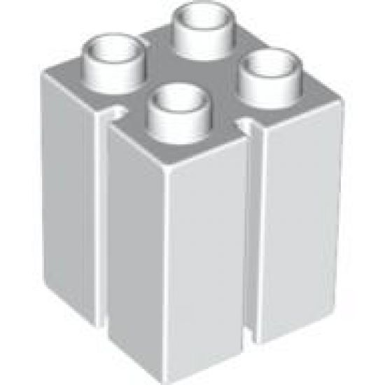 Duplo, Brick 2 x 2 x 2 with Vertical Grooves