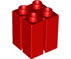 Duplo, Brick 2 x 2 x 2 with Vertical Grooves