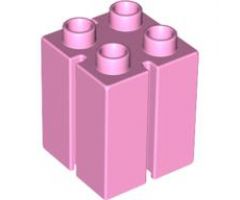 Duplo, Brick 2 x 2 x 2 with Vertical Grooves