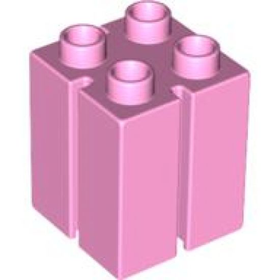 Duplo, Brick 2 x 2 x 2 with Vertical Grooves