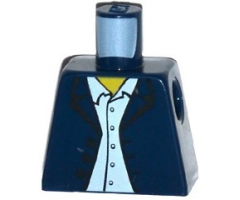 Torso Town Blazer over Light Blue Button Down Shirt Pattern