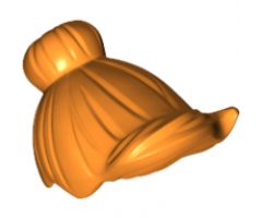 Minifigure, Hair Female with Top Knot Bun and Forelock