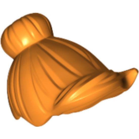 Minifigure, Hair Female with Top Knot Bun and Forelock