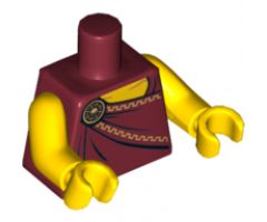 Torso Toga with Gold Clasp Pattern / Yellow Arms / Yellow Hands