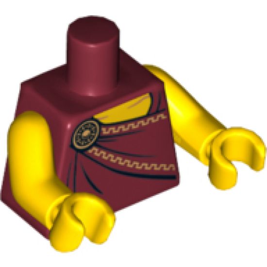 Torso Toga with Gold Clasp Pattern / Yellow Arms / Yellow Hands