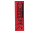Tile 1 x 3 with Control Panel, Radar, Graphs and Switches Pattern (Sticker) - Set 76095