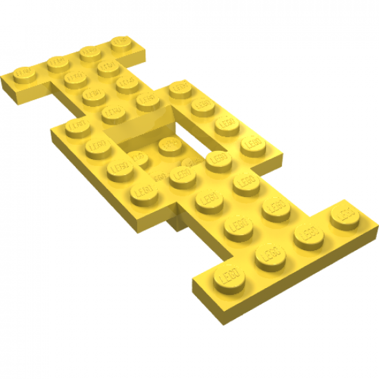 Vehicle, Base 4 x 10 x 2/3 with 2 x 2 Recessed Center with Smooth Underside, No Center Hole