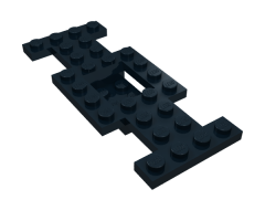 Vehicle, Base 4 x 10 x 2/3 with 2 x 2 Recessed Center with Smooth Underside, No Center Hole