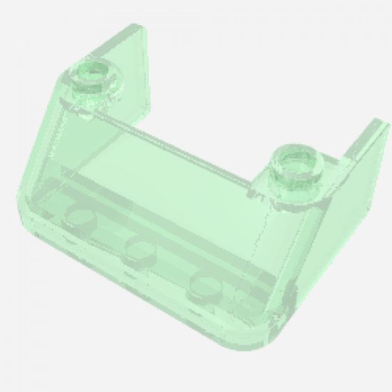 Windscreen 3 x 4 x 1 1/3 with 2 Studs on Top