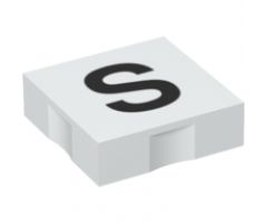 Duplo, Tile 2 x 2 with Black Capital Letter S Pattern