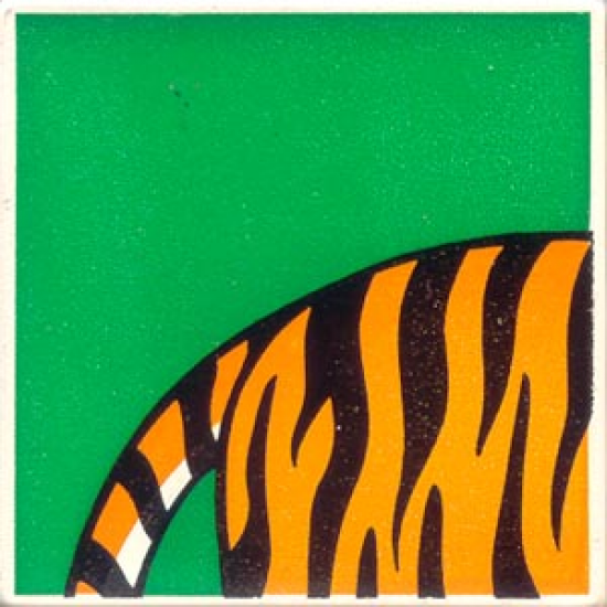 Duplo, Tile 2 x 2 x 1 with Tiger Mosaic Picture 01 Pattern (Set 1079)