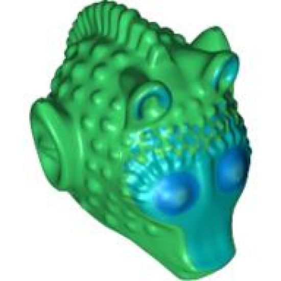 Minifigure, Head, Modified SW Rodian with Onaconda Farr Pattern