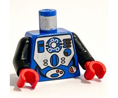 Torso Aquazone Hydronaut Silver Diving Pattern 2 / Black Arms / Red Hands