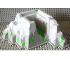 Baseplate, Raised Belville Mountain 22 x 22 x 10 with Snow, Ice and Plants Pattern