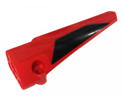 Technic, Panel Fairing # 6 Long Smooth, Side B with Black Stripe Pattern (Sticker) - Set 42107