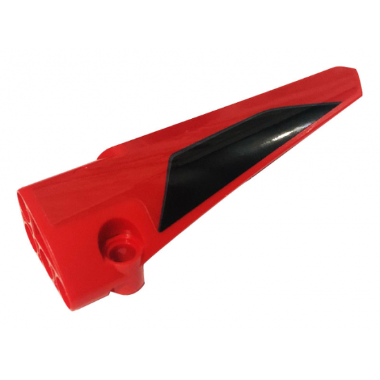 Technic, Panel Fairing # 6 Long Smooth, Side B with Black Stripe Pattern (Sticker) - Set 42107