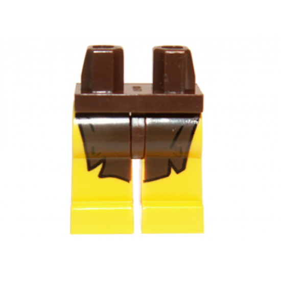 Hips and Yellow Legs with Dark Brown Loincloth Pattern