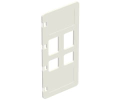 Duplo, Building Door / Window Pane 1 x 3 x 5 with Four Panes
