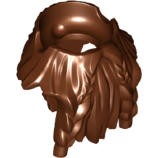 Minifigure, Body Wear Beard, Full with Braided Moustache Ends (Gimli)