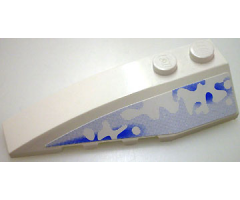 Wedge 6 x 2 Left with Snow and Ice Pattern (Sticker) - Set 3538