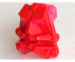 Bionicle Head Connector Block 3 x 4 x 1 2/3 with Trans-Dark Pink Bionicle Head Connector Block Eye/Brain Stalk (32553 / 32554)