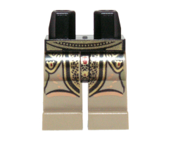 Hips and Dark Tan Legs with SW Elaborate Golden Belt and Geonosian Robe Pattern