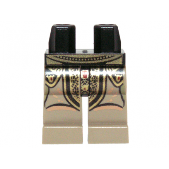Hips and Dark Tan Legs with SW Elaborate Golden Belt and Geonosian Robe Pattern