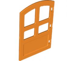 Duplo, Building Door / Window Pane 1 x 4 x 4 with Four Panes and Curved Top