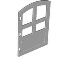 Duplo, Building Door / Window Pane 1 x 4 x 4 with Four Panes and Curved Top