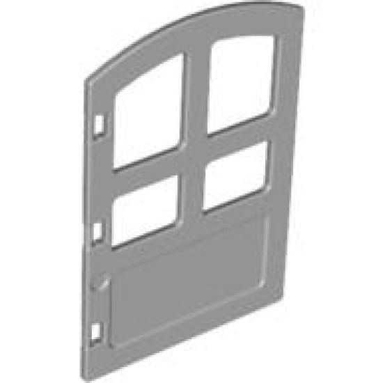 Duplo, Building Door / Window Pane 1 x 4 x 4 with Four Panes and Curved Top