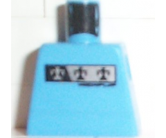 Torso Gravity Games with Silver and Black Logos Pattern