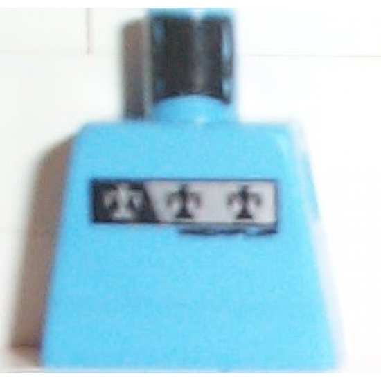 Torso Gravity Games with Silver and Black Logos Pattern
