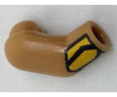 Arm, Right with Bright Light Orange Cuff Pattern