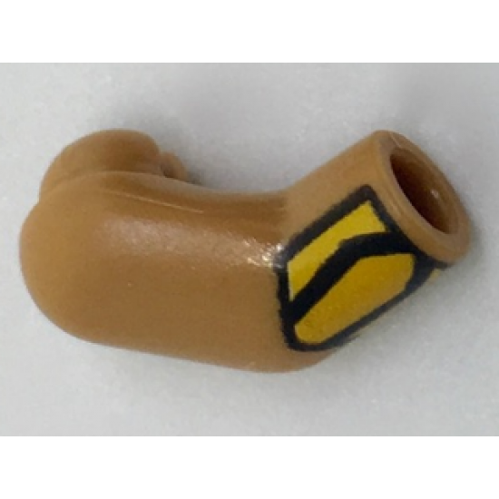 Arm, Right with Bright Light Orange Cuff Pattern