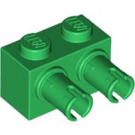 Brick, Modified 1 x 2 with Pins