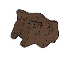 Animal, Body Part Dog Head 2 x 4 x 2 (from Three-Headed Dog)