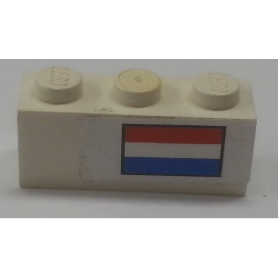 Brick 1 x 3 with Dutch Flag Pattern (Sticker) - Set 3310