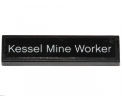 Tile 1 x 4 with 'Kessel Mine Worker' Pattern (Sticker) - Set 40299