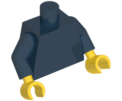 Torso Sailboat over Yellow Circles Front, 2011 The LEGO Store Lone Tree, CO Back Pattern / Dark Blue Arms / Yellow Hands