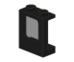 Window 1 x 2 x 2 Plane with Trans-Black Glass