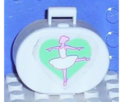Scala Utensil Oval Case with Ballerina Pattern (Sticker) - Set 5835