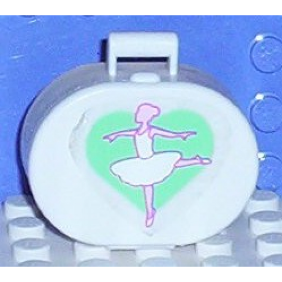 Scala Utensil Oval Case with Ballerina Pattern (Sticker) - Set 5835