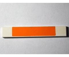 Tile 1 x 6 with Orange Stripe Pattern (Sticker) - Set 10129
