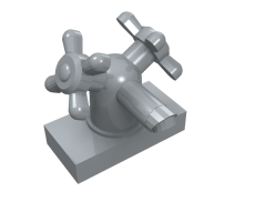 Tap 1 x 2 with Dual Handles, Large / Sink Faucet