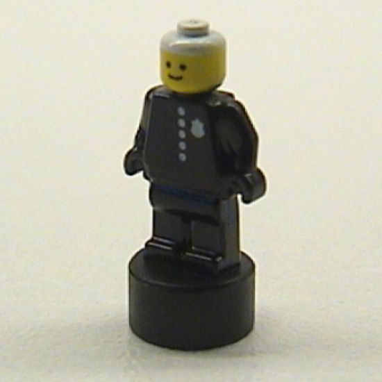 Minifigure, Utensil Statuette / Trophy, Classic Policeman Pattern